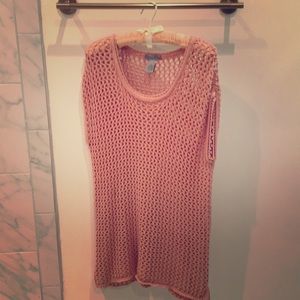 Crochet top- Peach Size M